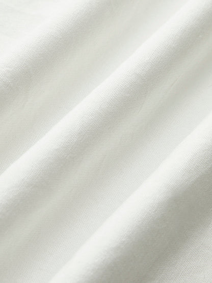 Conjunto de Top Tomara que Caia com Shorts em Algodão e Linho