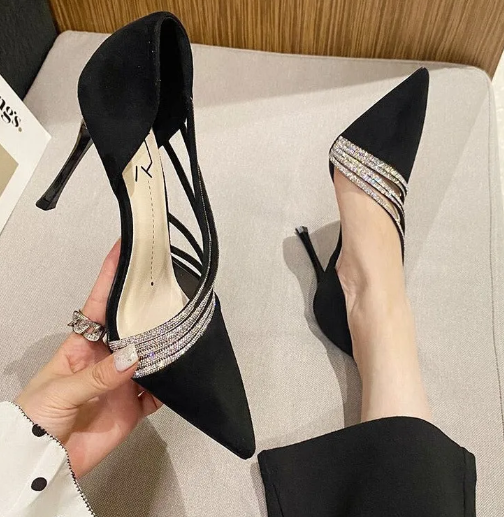 Salto Agulha com Strass - LuxStep Bella