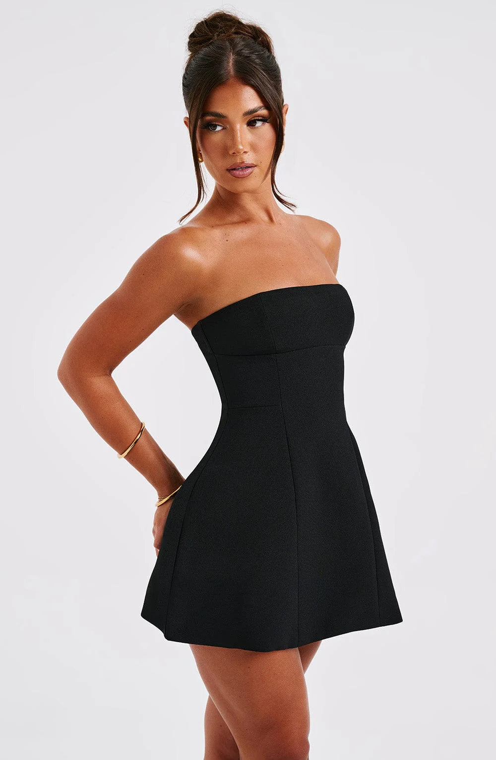Vestido Curto Sem Alças Alfaiataria Modern Kiara