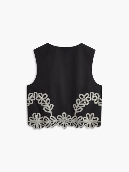 Conjunto Bordado sem Mangas